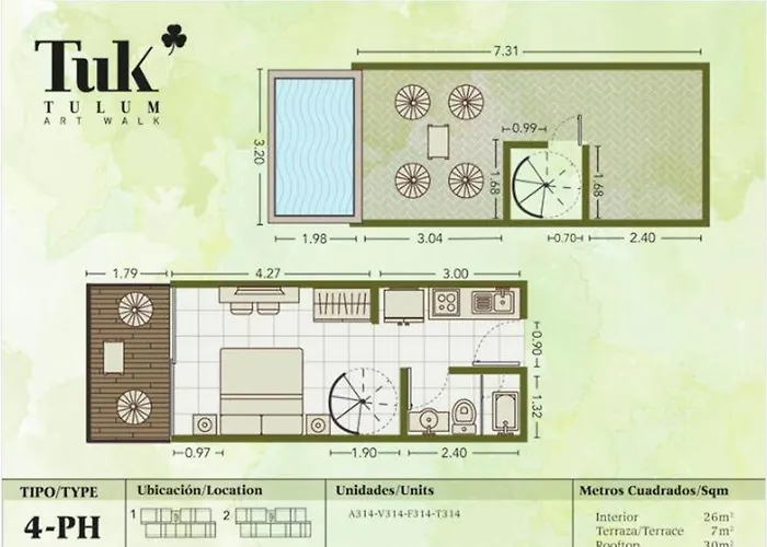 Stylish Ph With Private Pool-gym-superstore Tulum
